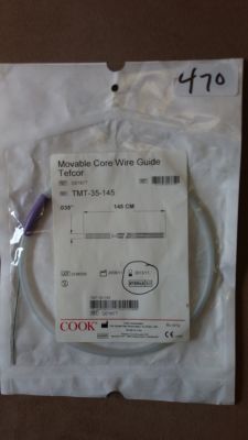 Curved Tefcor Movable Core Wire Guide, 1 Each