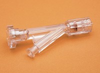 Tuohy-borst Large Bore Clear Plastic Sidearm Adapter, 1 Each