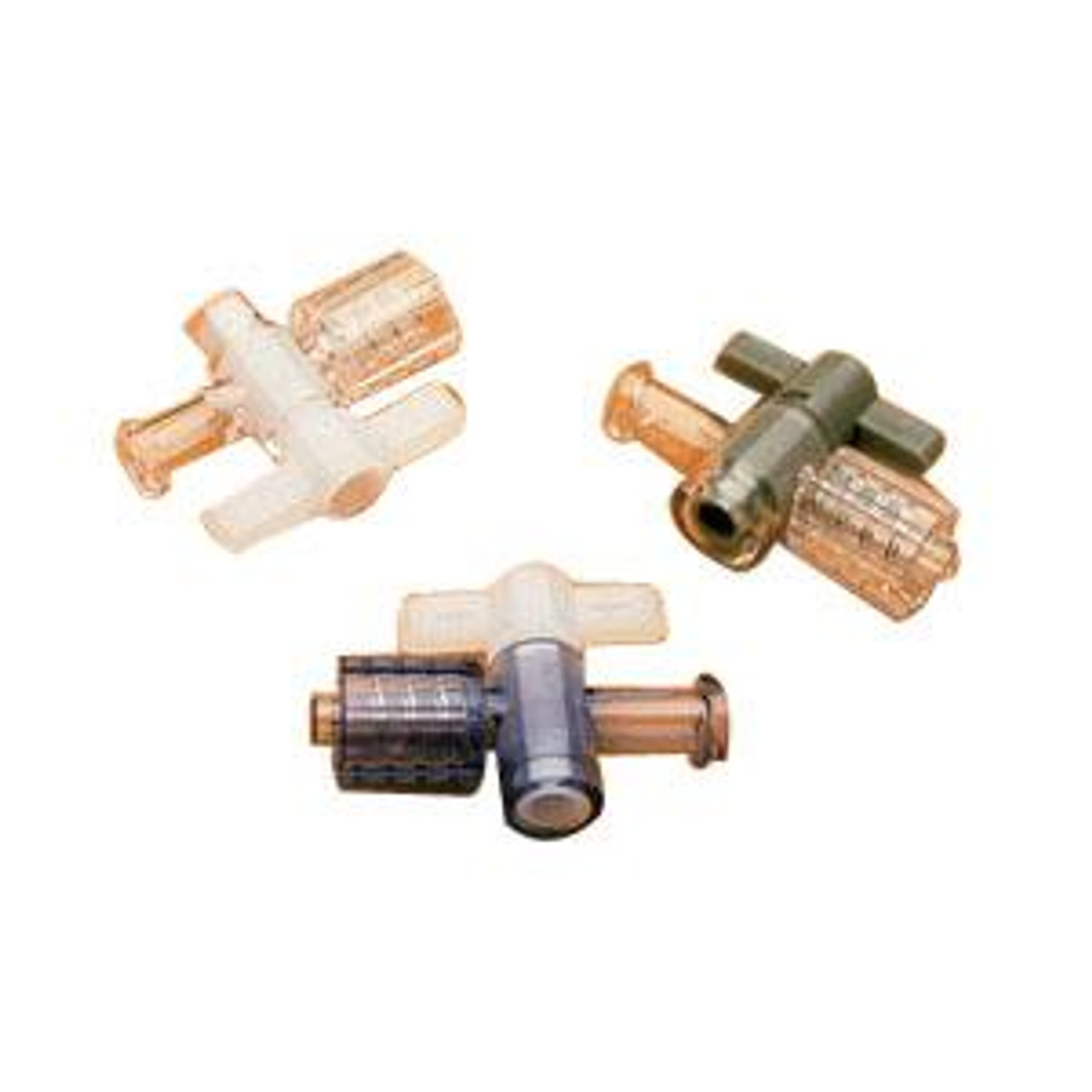 Low Pressure One-way Clear Plastic Stopcock, 1 Each