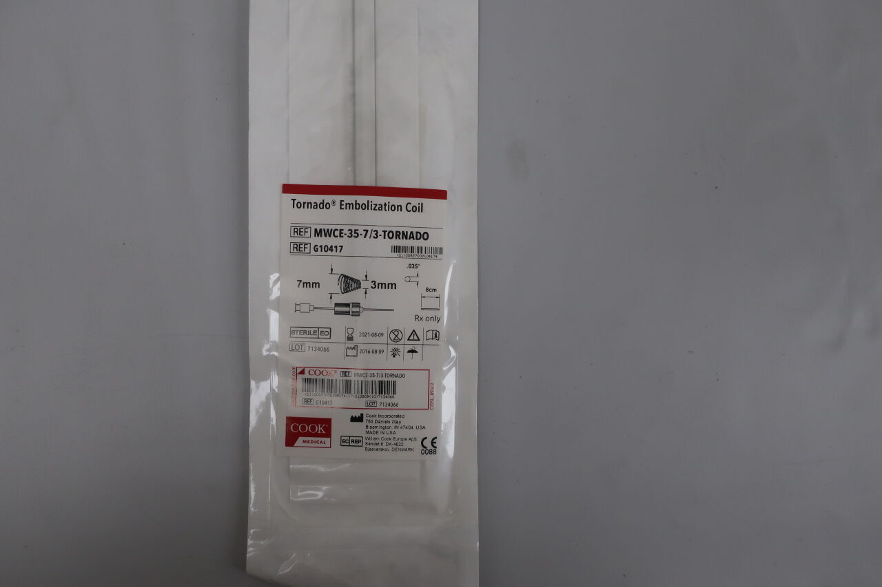 Tornado Platinum Embolization Microcoil, 1 Each