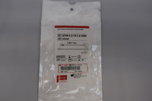 Yueh Centesis Disposable Catheter Needle, 1 Each