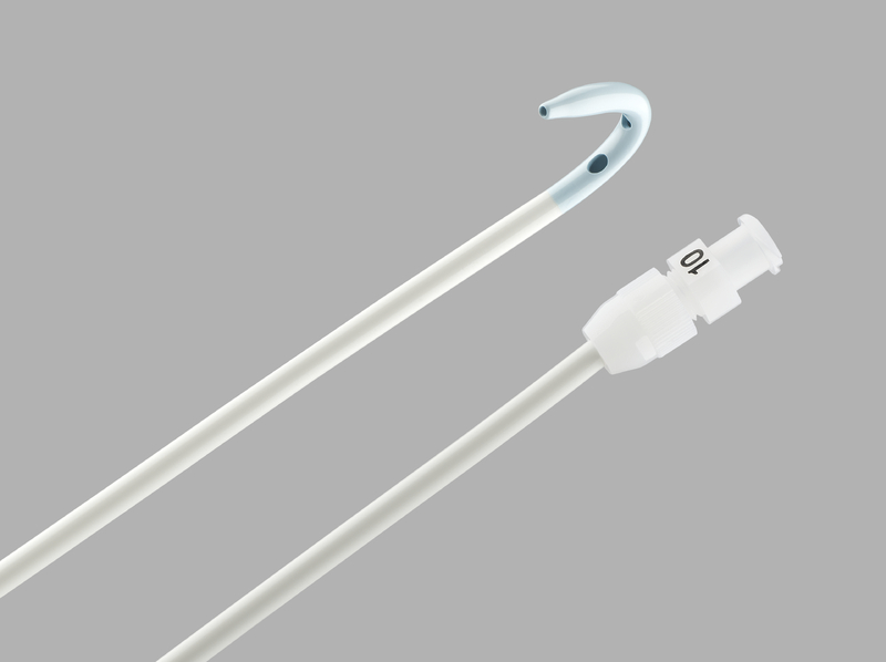 Ultrathane Intro-tip Design Curved Universal Drainage Catheter, 1 Each