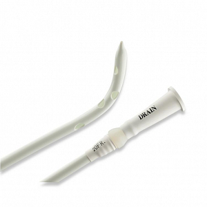 Ultrathane Gordon Large-bore Curved Drainage Catheter, 1 Set