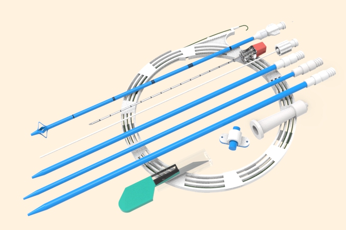 Percutaneous Malecot Nephrostomy Catheter Set, 1 Set