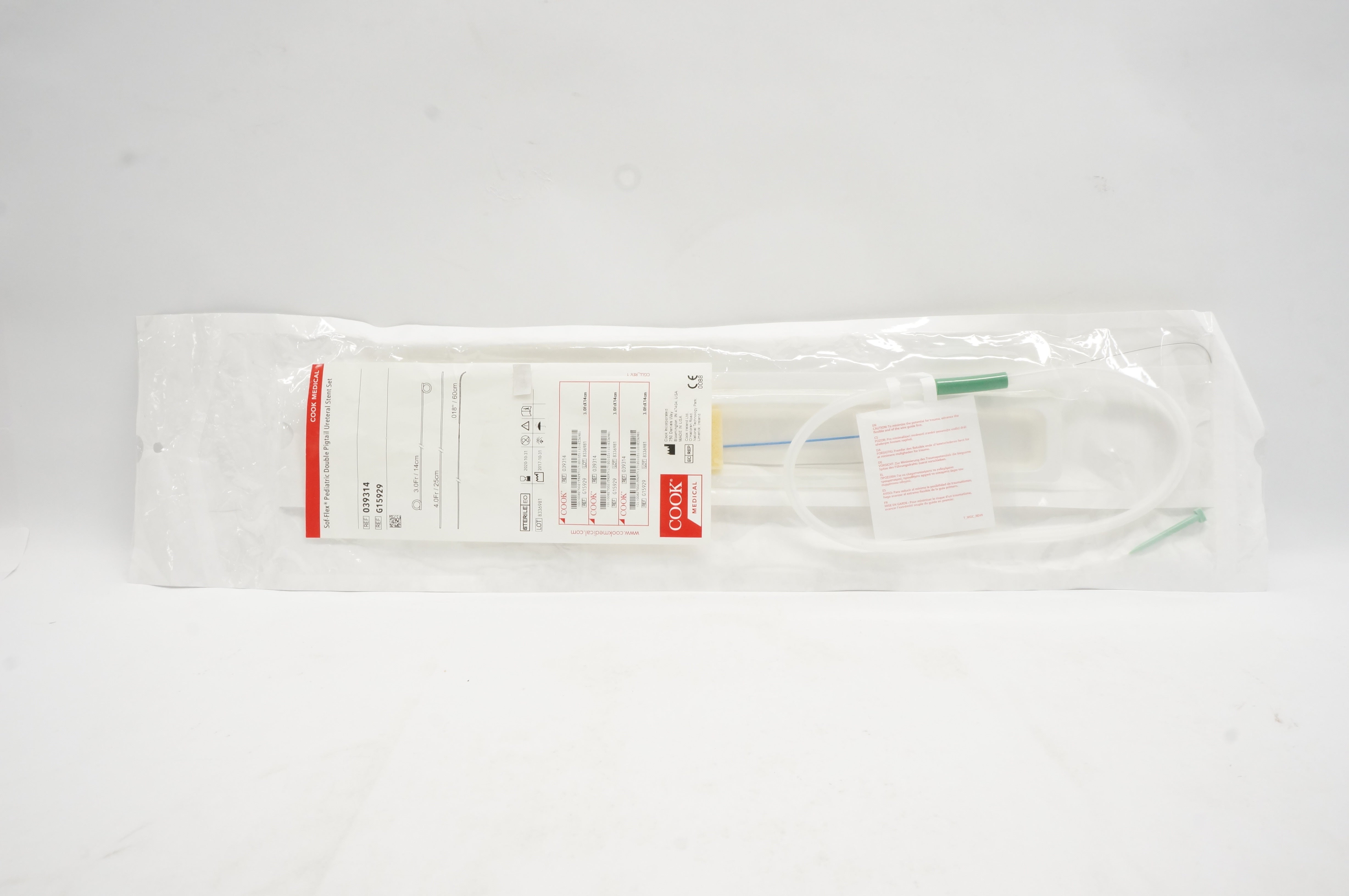 Sof-flex Double Pigtail Ureteral Stent Set, 1 Set
