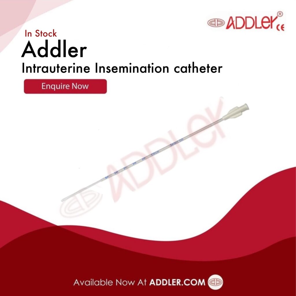 Shepard Straight Modified Intrauterine Insemination Catheter Set, 1 Set