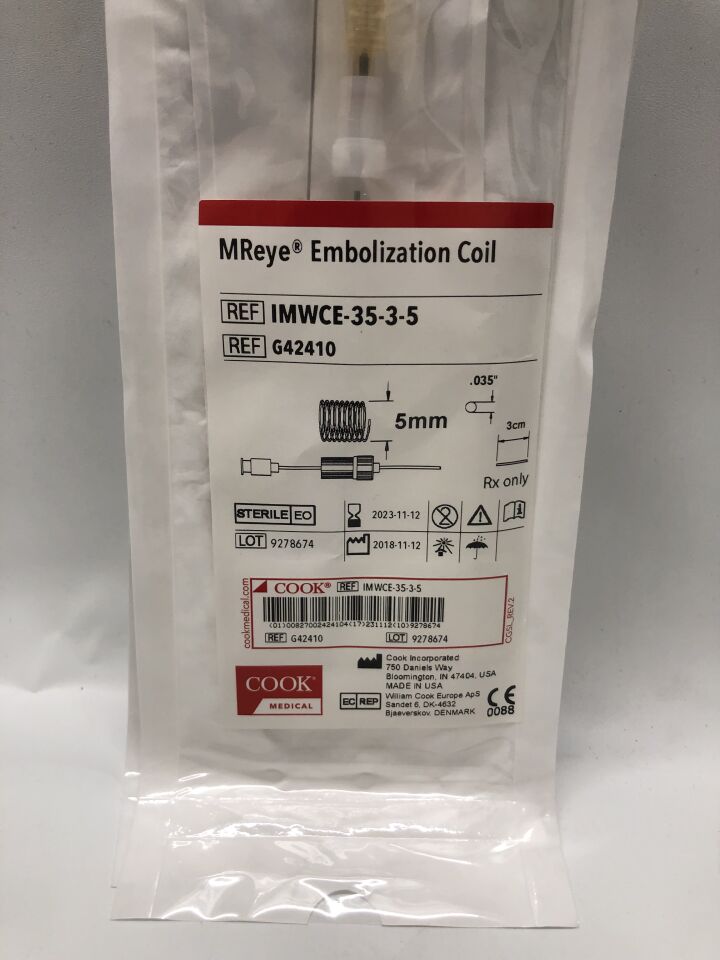 Mreye Embolization Coil, 1 Each