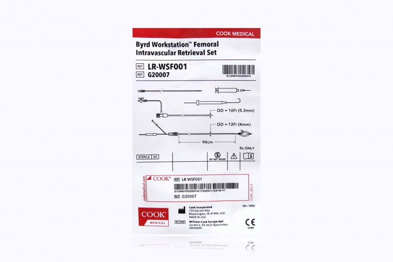 Lead Extraction Byrd Workstation Femoral Intravascular Retriever Set, 1 Set