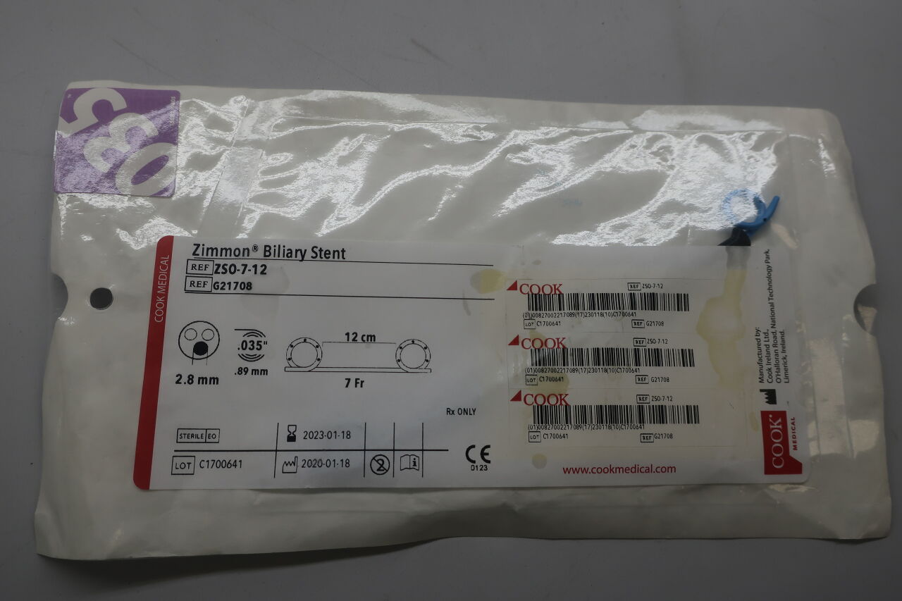 Zimmon Biliary Stent, 1 Each