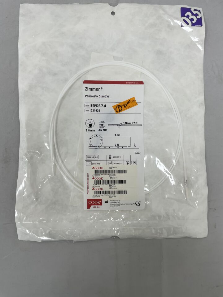 Zimmon Pancreatic Stent Set, 1 Set