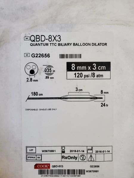 Quantum Ttc Biliary Balloon Dilator, 1 Each