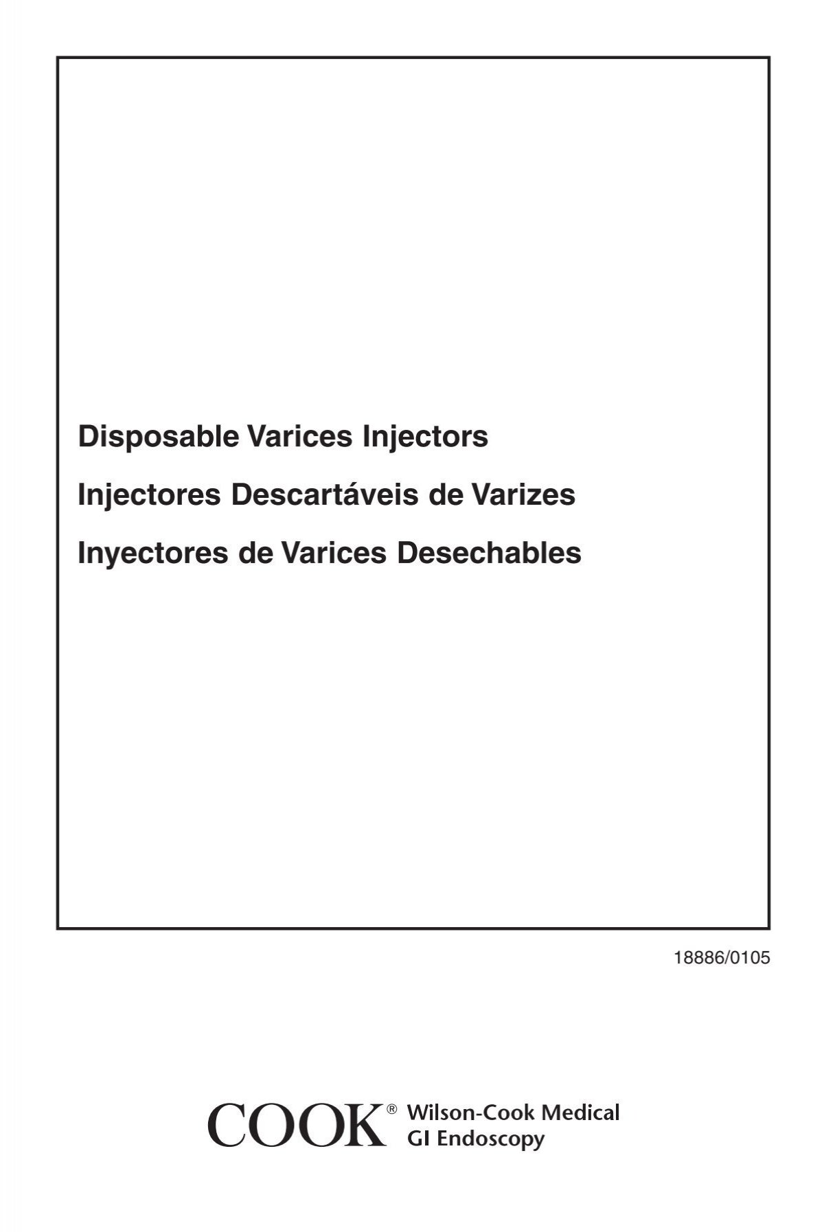 Disposable Varices Injector, 1 Each