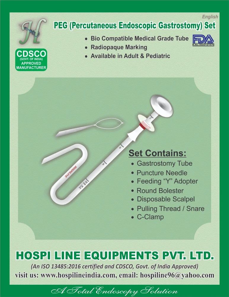 Peg 24 Percutaneous Endoscopic Gastrostomy Set - Push, 1 Kit