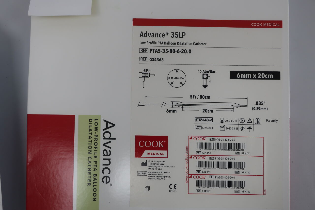 Advance 35 Lp Low Profile Balloon Catheter, 1 Each