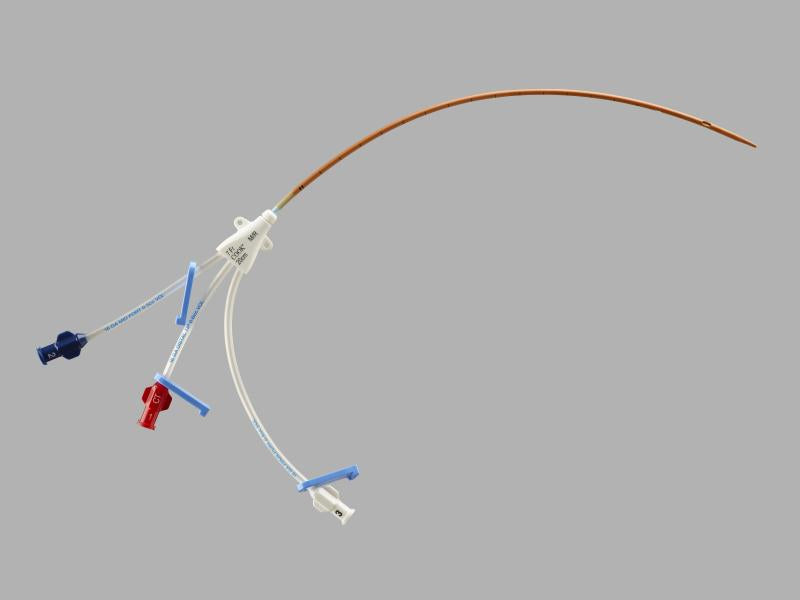 Micropuncture Pediatric Triple Lumen Central Venous Catheter Tray, 1 Tray