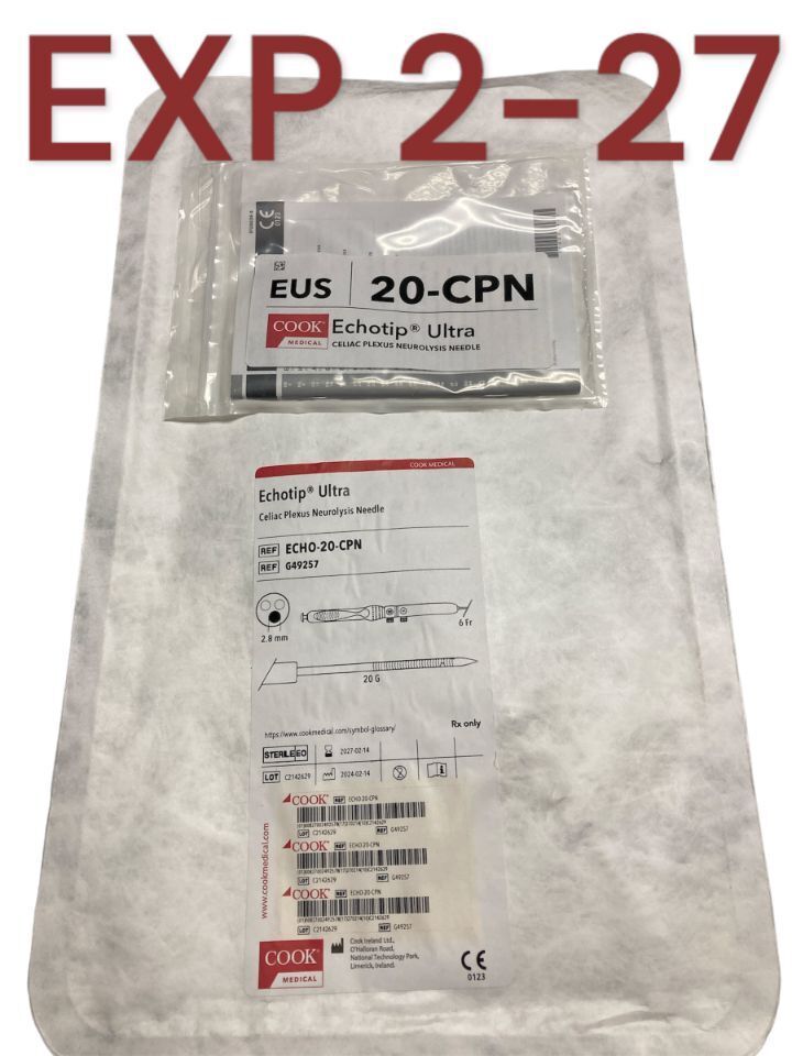 Echotip Ultra Celiac Plexus Neurolysis Needle, 1 Each