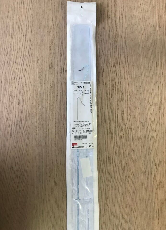 Beacon Tip Torcon Nb Advantage Angiographic Catheter, 1 Each