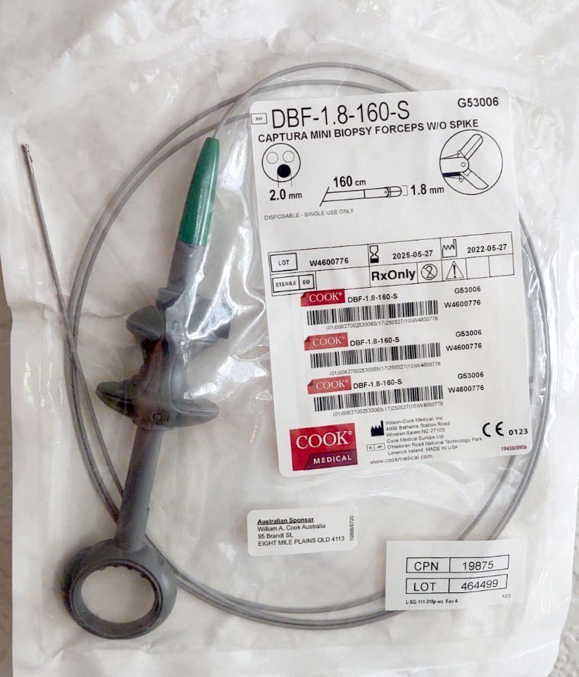 Captura Mini Biopsy Forceps W/o Spike, 1 Each