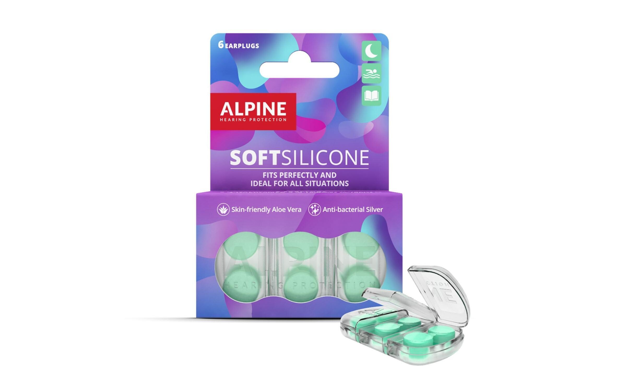 ALPINE Gehörschutzstöpsel SoftSilicone 6 Stk