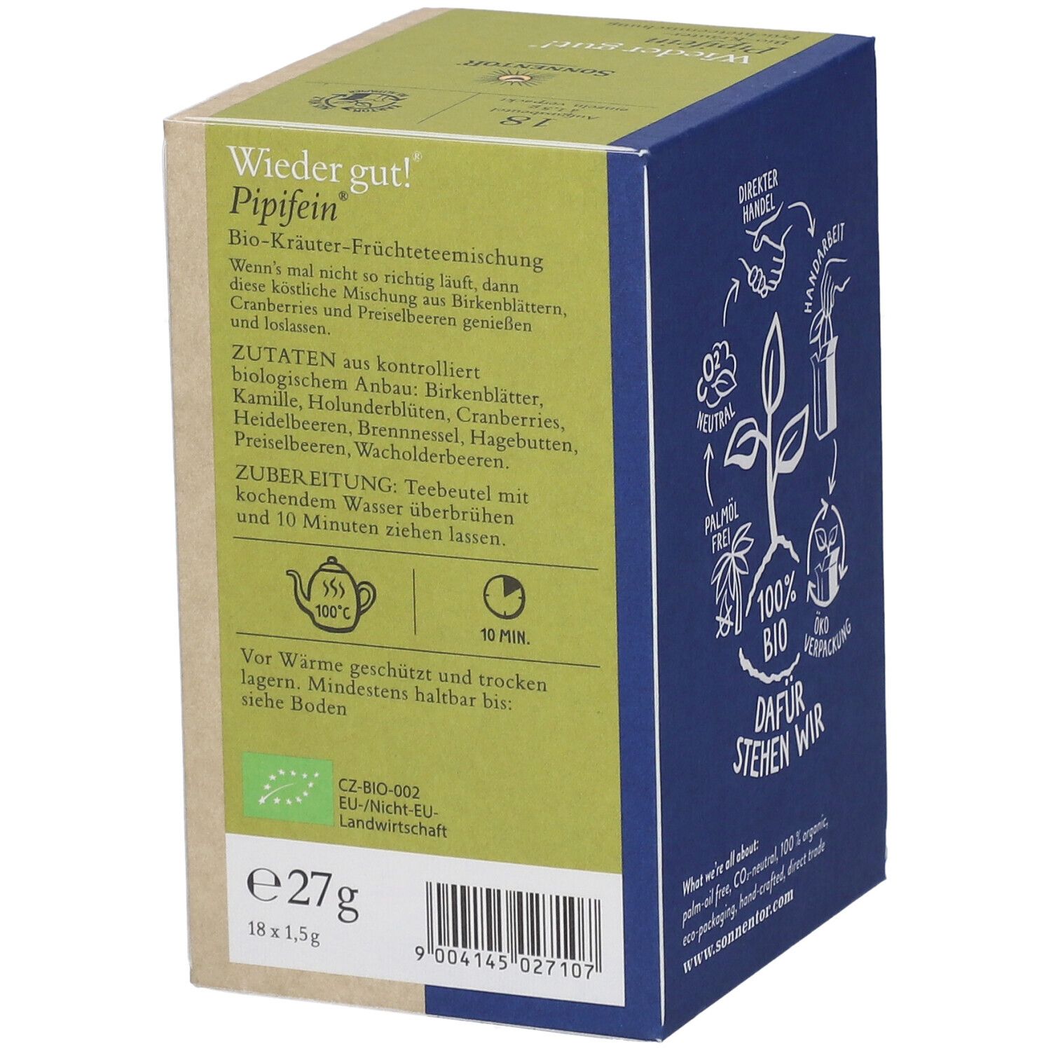 SONNENTOR Wieder gut! Pipifein Tee BIO Btl 18 Stk