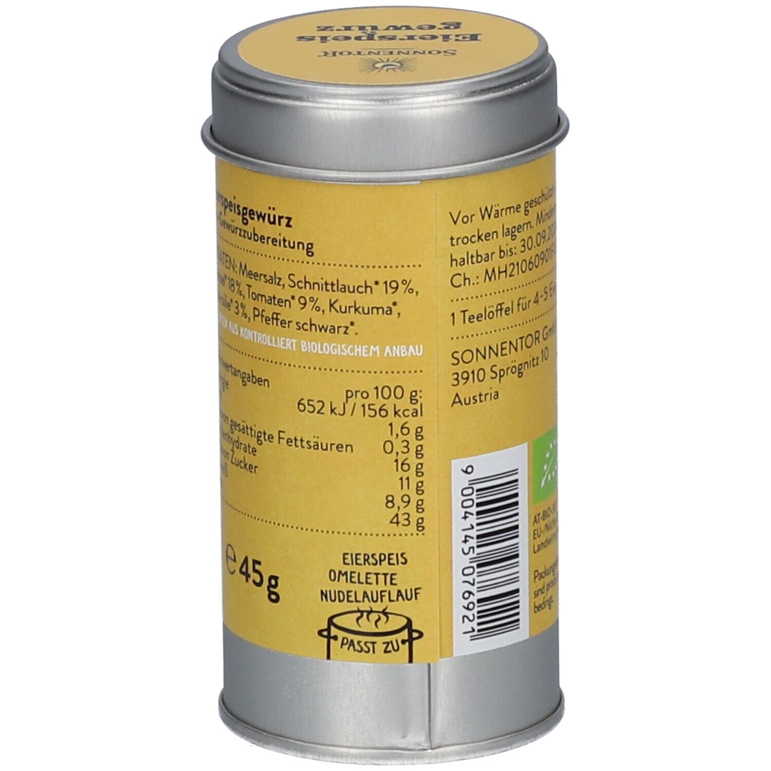 SONNENTOR Eierspeisgewürz BIO 45 g