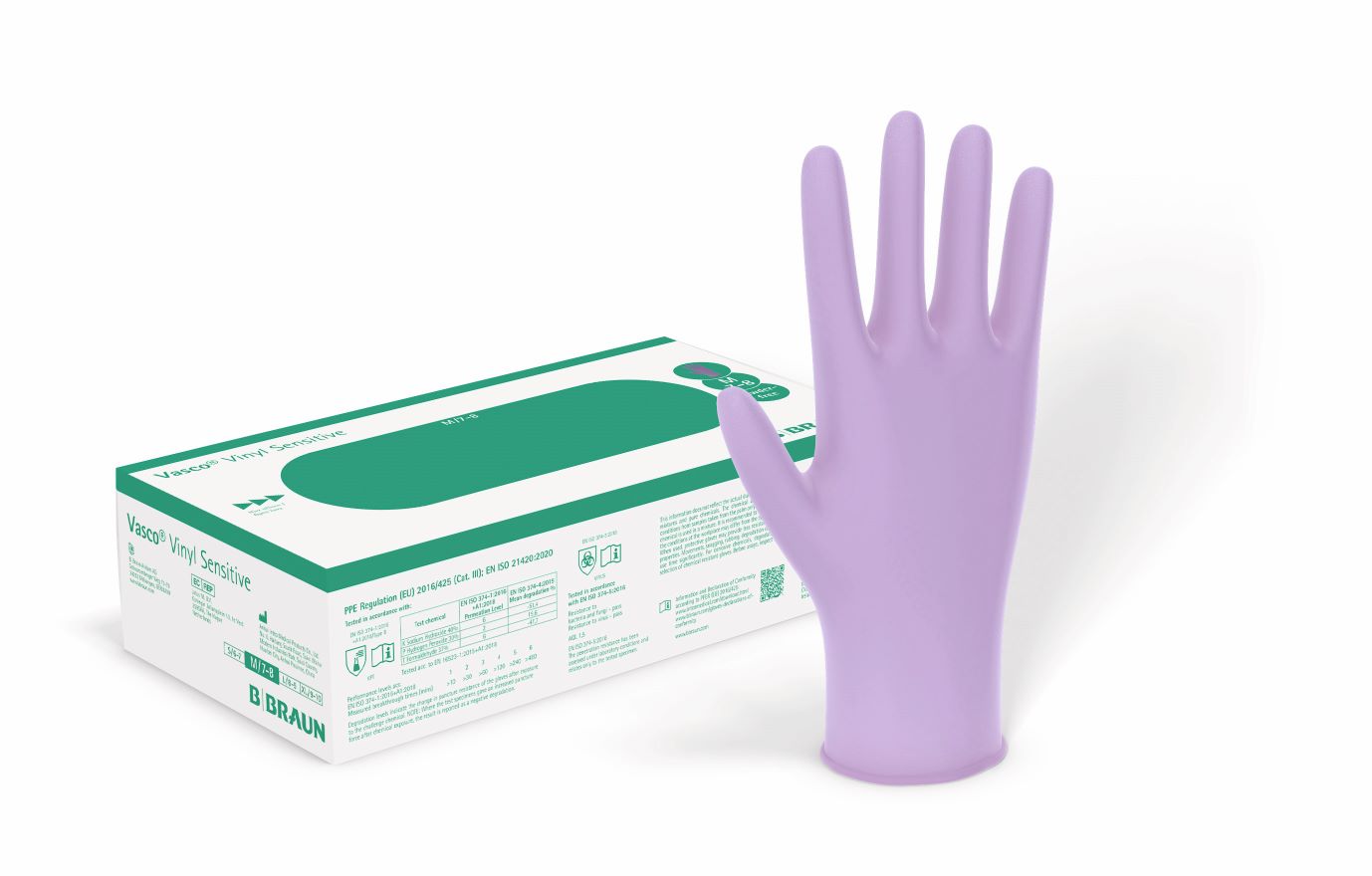 VASCO gants M vinyl sensitive box 100 pce