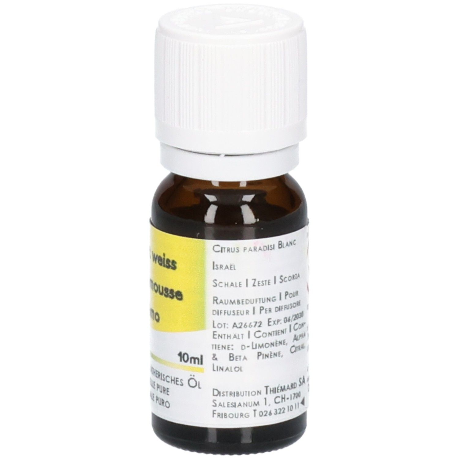 HE Pamplemousse blanc zeste Israël bio 10 ml