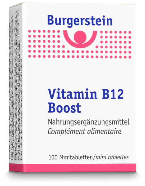 BURGERSTEIN Vit B12 présentoir compt 12 pce a/f