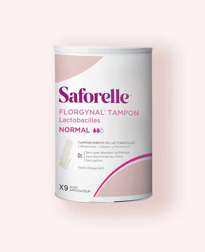 SAFORELLE Tampons Florgynal® enrichis en lactobacilles Avec Applicateur / 9 Normal