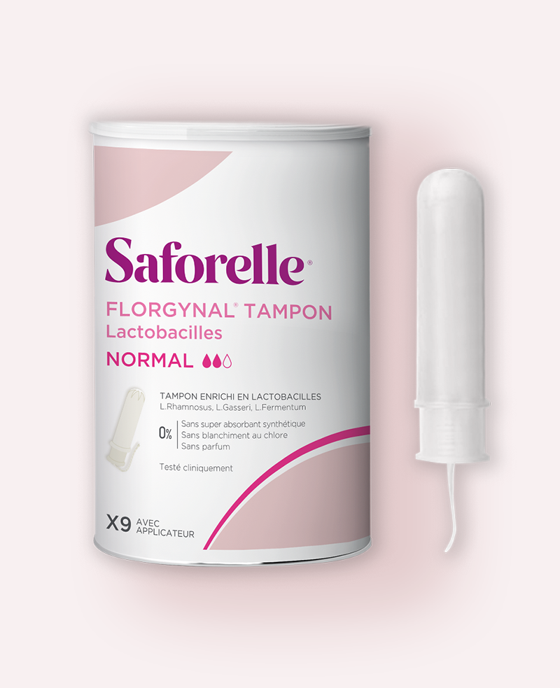 SAFORELLE Tampons Florgynal® enrichis en lactobacilles Sans Applicateur / 12 Normal