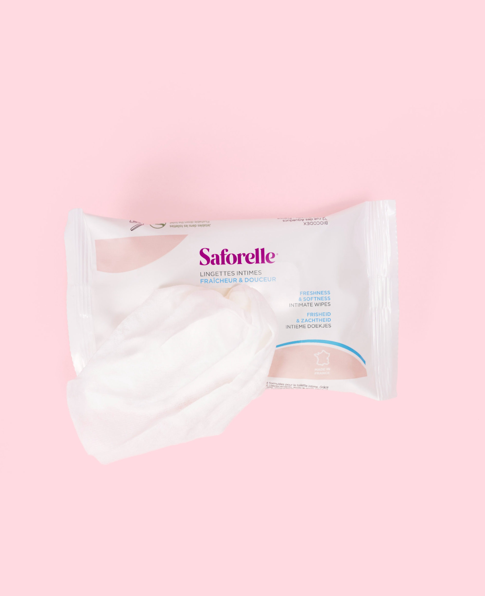 SAFORELLE Lingettes intimes Fraîcheur et  Douceur Individuel