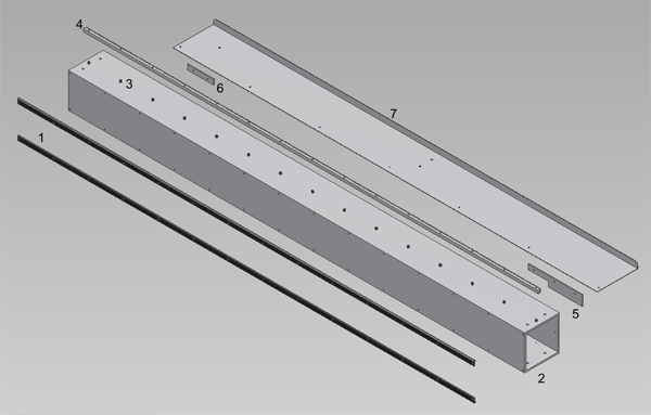 SLIDE ASSY BI70000100 DOOR TO GANTRY
