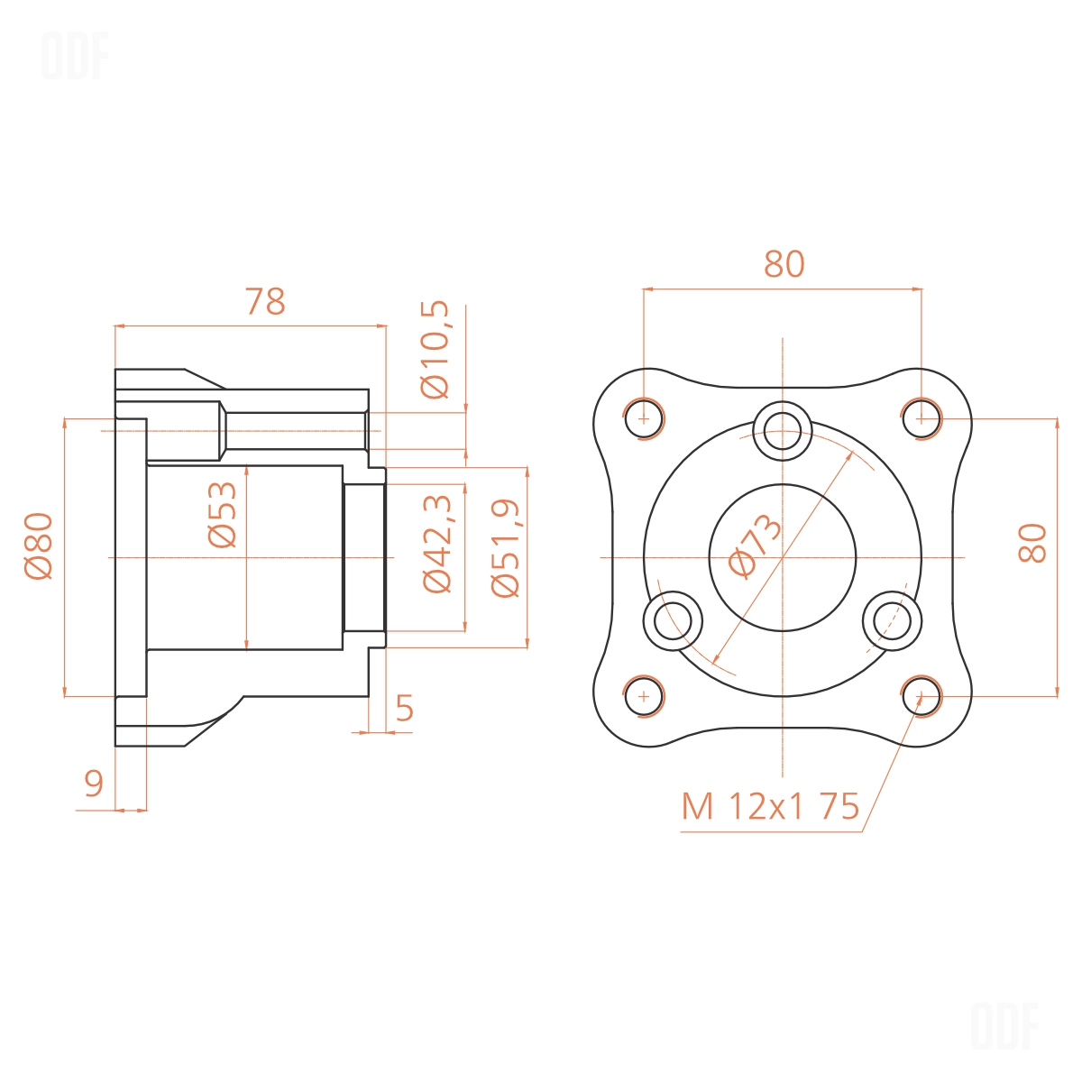 ADPTR 4751  ADAPTOR 5MM TO NMS UNI