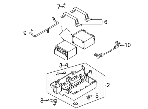 KIT SVC O2 BI71000163 TRAY ASY 4 BATTERY