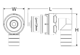 CONNECTOR G3601513 LATERAL CLOSED 13MM