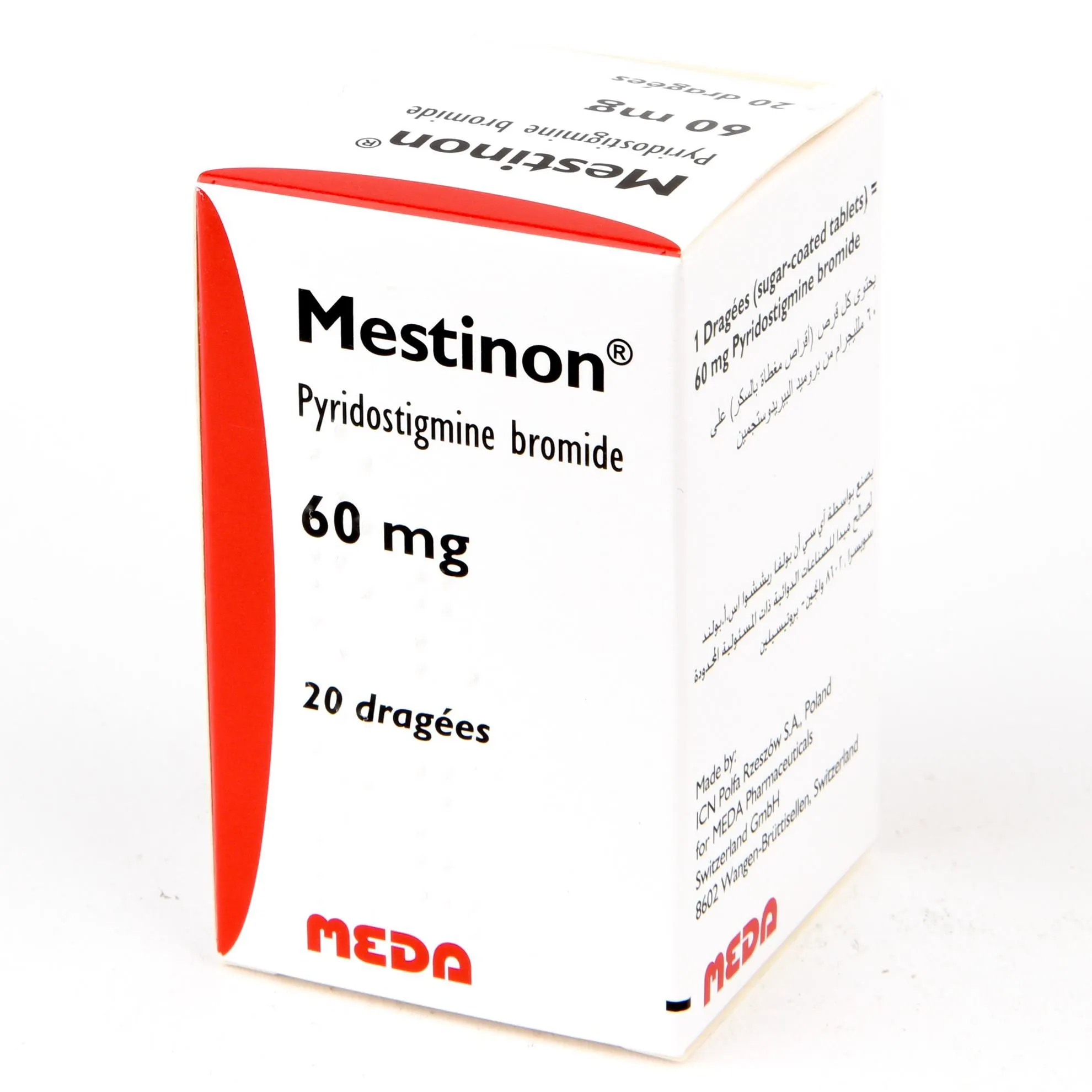 MESTINON drag 60 mg fl 150 pce