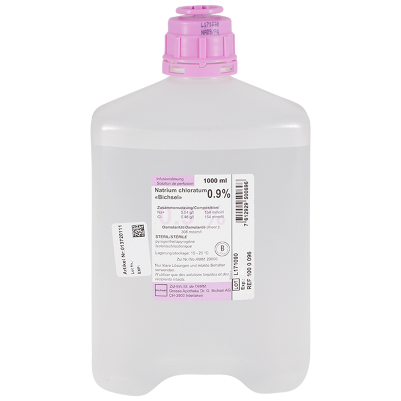 Natrium chloratum Bichsel 0,9 %, Infusionslösung