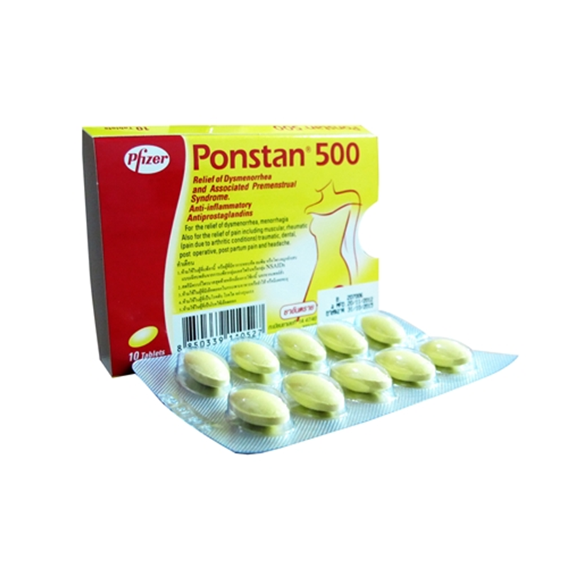 PONSTAN supp 500 mg adult 6 pce