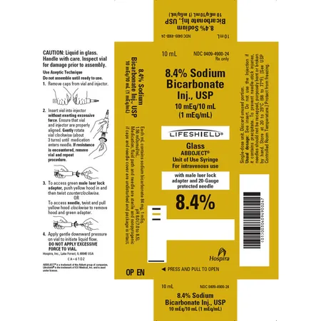 SODIUM BICARB Braun conc perf 8.4 % 10ml amp 5 pce