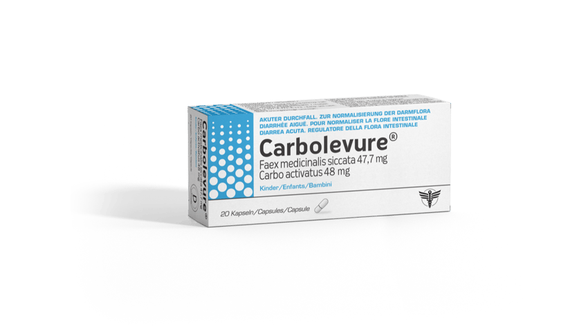 CARBOLEVURE caps enf 20 pce