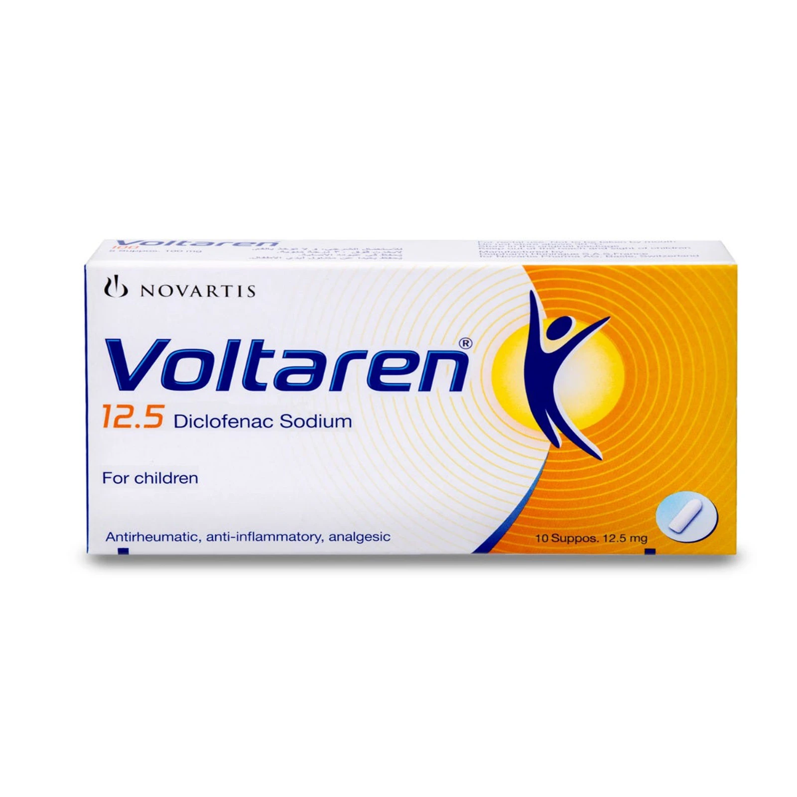 VOLTARENE supp 12.5 mg enf 10 pce