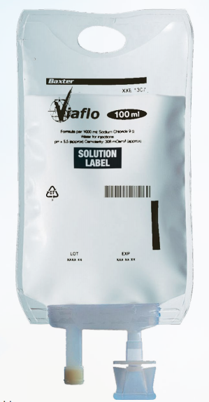 GLUC Baxter sol perf 5 % 500ml Viaflo 20 pce