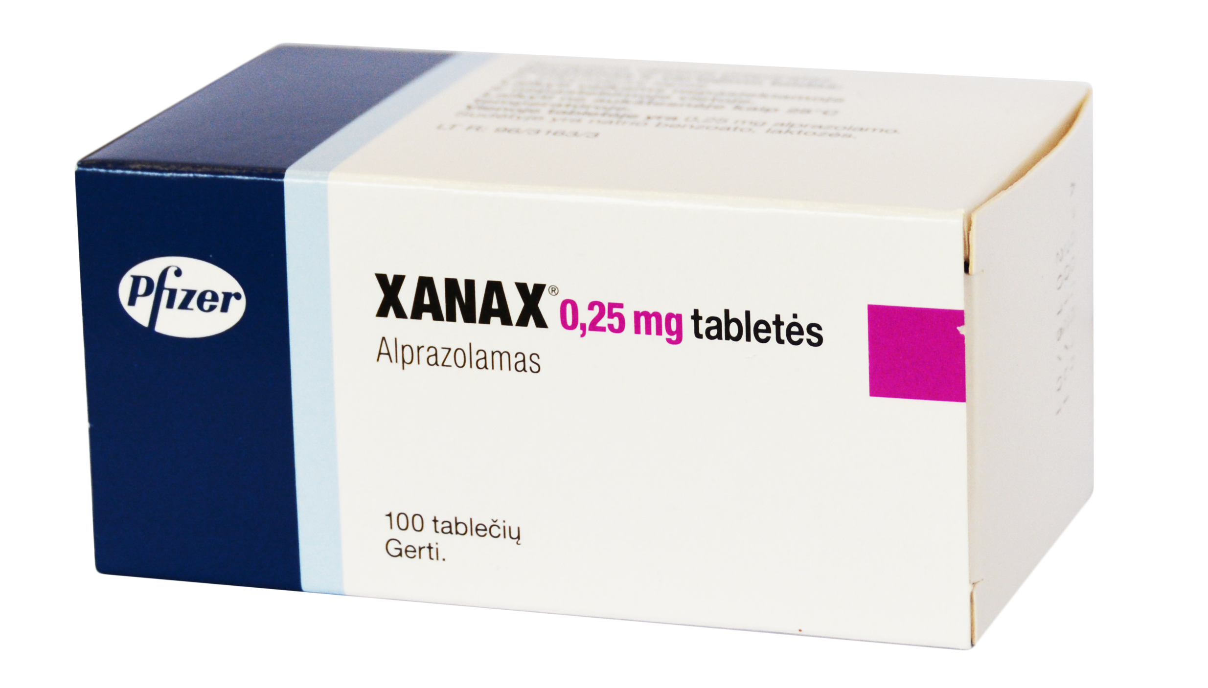 XANAX cpr 0.25 mg 100 pce