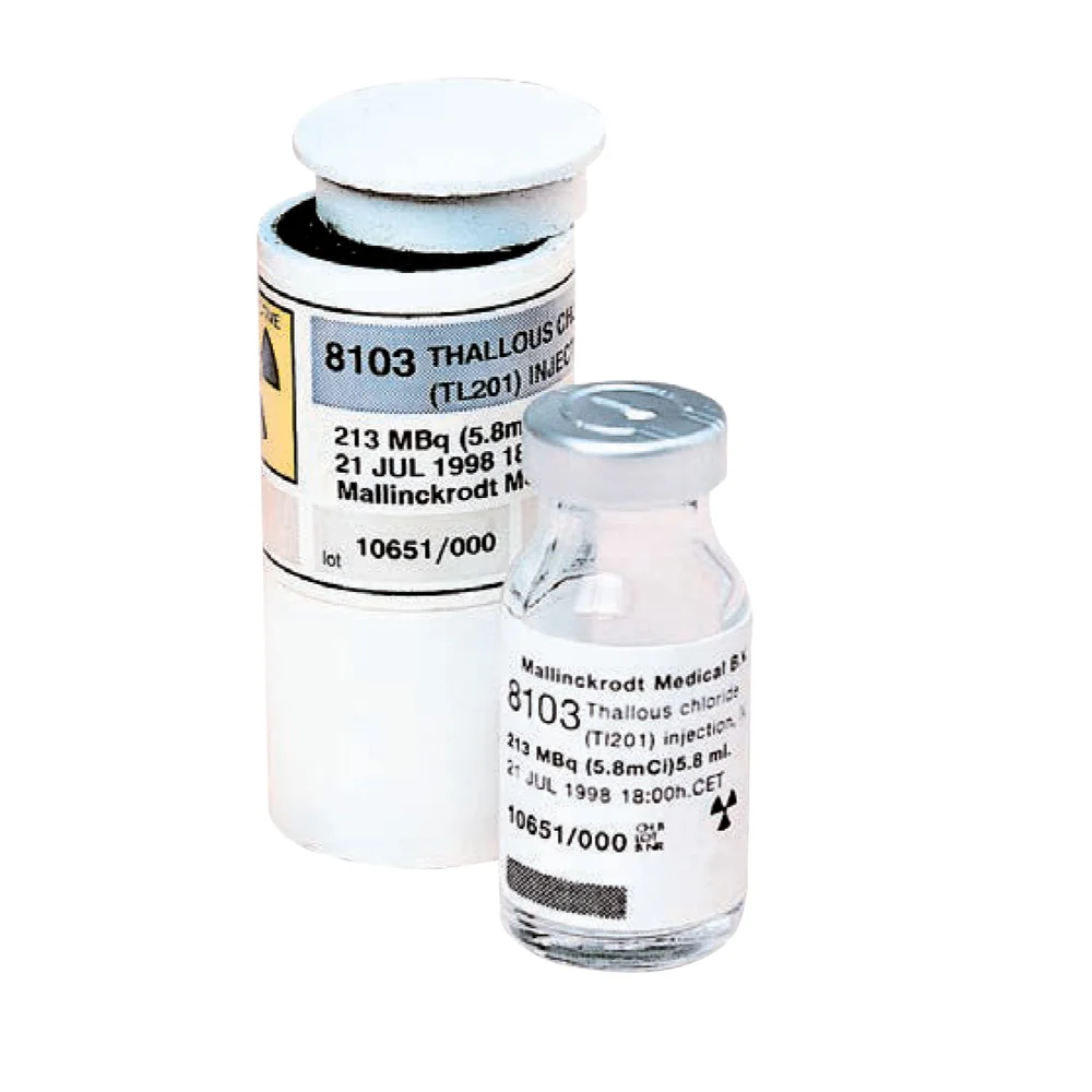 Thallous chloride TI-201 Curium, sol inj 213 MBq , fl 1 pce