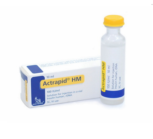 INSULIN Actrapid HM 100 UI/ml flac 10 ml