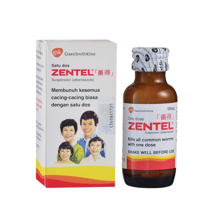 ZENTEL susp fl 10 ml