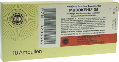 MUCEDOKEHL sol inj 5 D 10 amp 1 ml