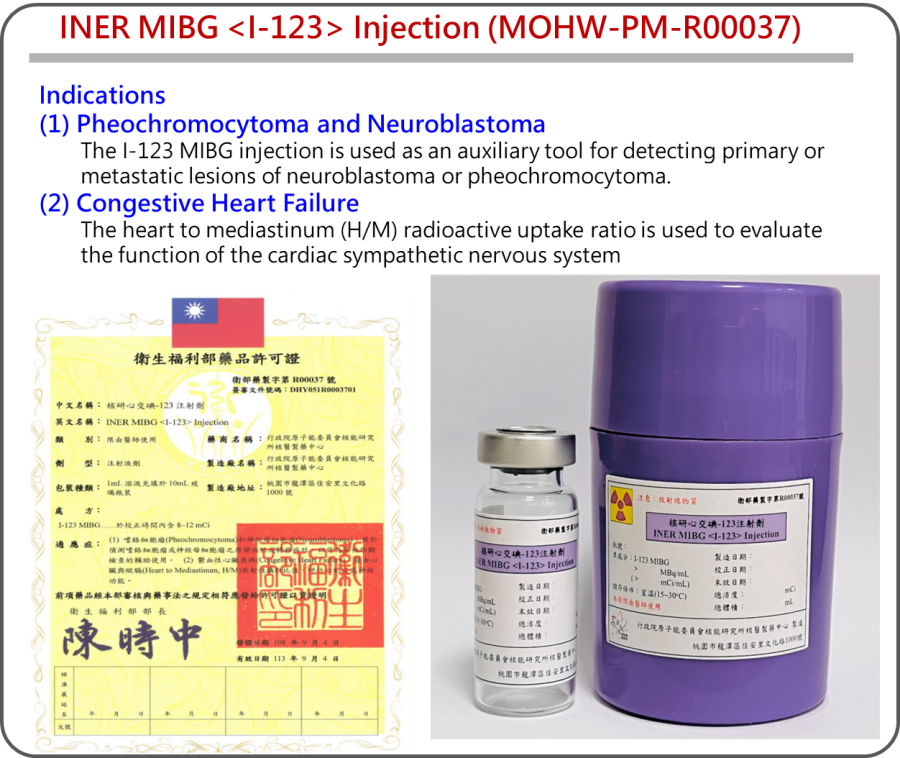 MIBG I-123 Curium, sol inj 148 MBq , amp 2 ml