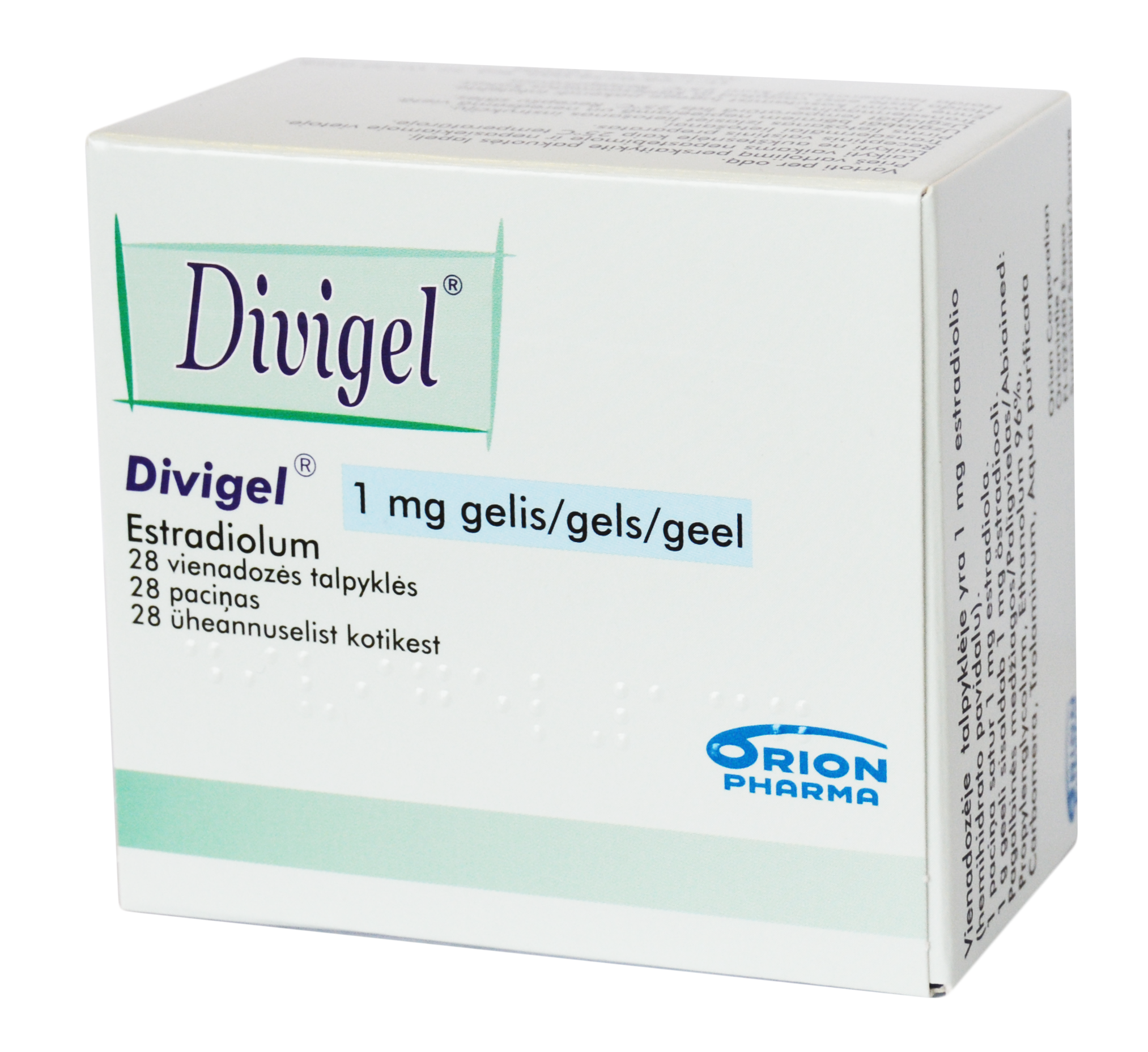 DIVIGEL gel 1 mg/1g av pompe dosage 84 dos