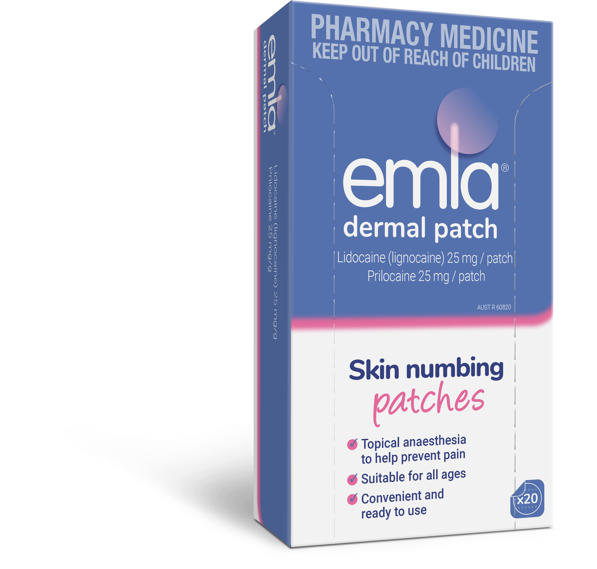 EMLA Patch empl 20 pce